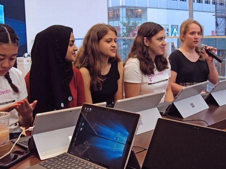 group discussions at eGirl Power's Womens Movement Workshop